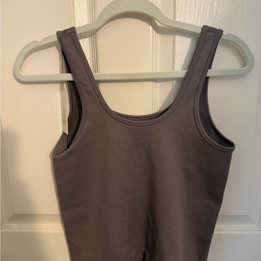 A New Day Ribbed Tank  in Dusky Mauve. Size L. New with tags.
